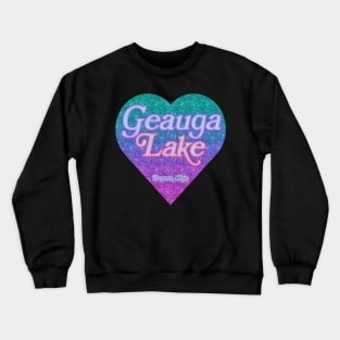 Geauga Lake Amusement Park Aurora Ohio heart Crewneck Sweatshirt